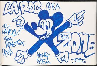 [Page inside LA 2's black book.]