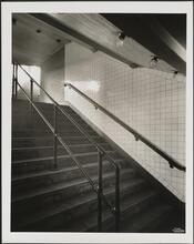 155 Street and St. Nicholas Avenue. Independent Subway System Station. Stairway