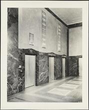 90 Church Street. U.S. Federal Building and Post Office. Interior, elevator lobby