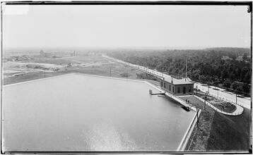 [Reservoir and pump house.]