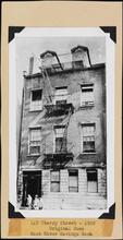 [145 Cherry Street, original home of the East River Savings Bank and the home of John Leveridge.]