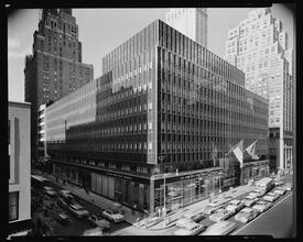 650 Madison Avenue. C.I.T. Building, general exterior from S.E. corner of 59th Street.