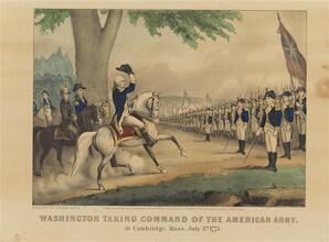Washington Taking Command of the American Army.