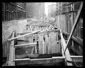Grand Street and Norfolk Street, S.E. corner. Progress view, Corn Exchange Bank, east side branch.