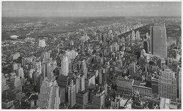 View looking north and west, probably from Empire State Building.