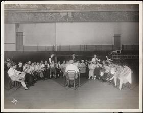 Theatrical, Ned Wayburn's Rehearsal 'Town Topics'.