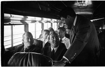 Vaughn Monroe [Inside the tour bus.]