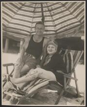 [Al Lackey and Sophie Tucker in Atlantic City.]