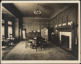 [Residence. Interior, dining room.]