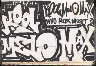 Kool Melo Max Who Rox Most? [Page in NRG's black book.]