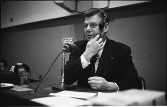 Arthur Godfrey [Godfrey hosting his radio show.]
