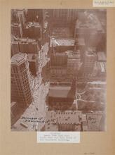 [Broadway South from Park Row.  Taken from the 55th Floor of the Woolworth Building.]