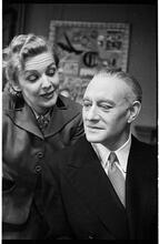 Goodbye My Fancy [Cast on stage. Madeleine Carroll as Agatha Reed.]