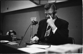 Arthur Godfrey [Godfrey hosting his radio show.]