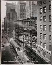 41st St. Elevation, Looking N.W. [Lincoln Building construction.]