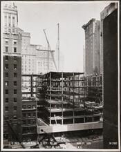 41st St. Elevation, Looking N.E. [Lincoln Building construction.]