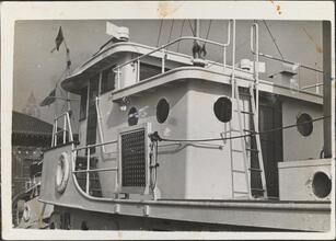 [Boat at dock.]