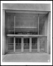 100 Park Avenue. 41st Street entrance, exterior, bronze doors.