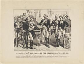 Washington Taking Leave of the Officers of His Army, At Francis's Tavern, Broad Street, New York, Decr. 4th. 1783.