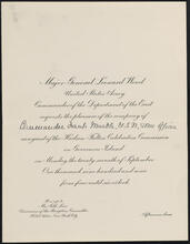 [Invitation to be a guest of the Hudson-Fulton Celebration Commission.]
