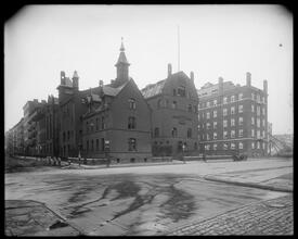 63rd Street and Avenue A. Flower Hospital, exterior.