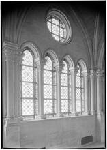 Riverside Church. Detail or cloister toward window.