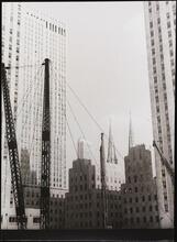 Radio City and St. Patricks from 48th Street, Manhattan.