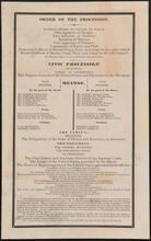 Order of the Procession [of the funeral of Abraham Lincoln.]