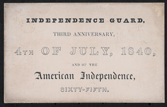 Independence Guard, Third Anniversary, and of the American Independence, Sixty-fifth