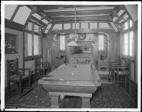 Emil Eiseman's residence, billiard room.
