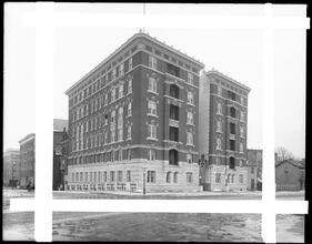 St. Nicholas Avenue, corner of West 165th Street. The Stockton apartments.