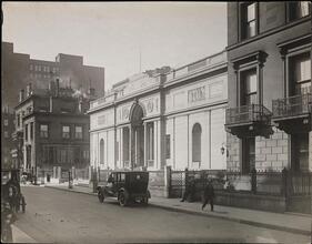 [J.P. Morgan's Library on East 36th Street.]