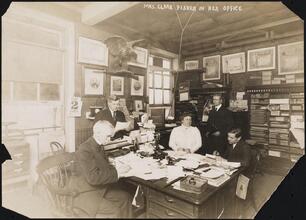 Mrs. Clark Fisher in her office