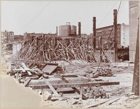 [Construction of the 74th Street power station.]