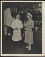 Hotel Commodore, Chef Leoni & Miss Selley of Toronto Ca. in kitchen.