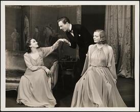 ["No Time for Comedy" theater still.]