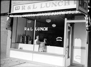 Lunch Room: R & L Lunch.