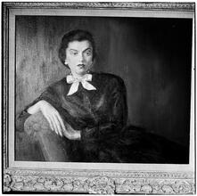 Art by Celebrities Sponsored by the Urban League [Claudette Colbert's painting.]