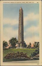 Cleopatra's Needle in Central Park, New York City.