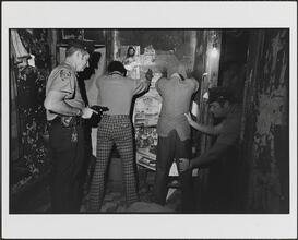 New York City, Police Raid a Shooting Gallery for drugs in old Harlem Building, 1972