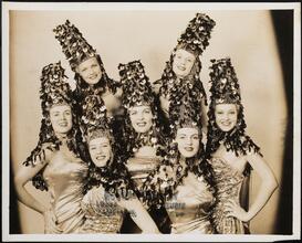 [Chorus girls in "Boys and Girls Together".]