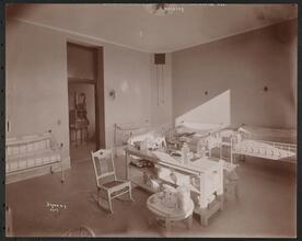 Sloane Maternity Hospital, 59th St. Amsterdam Ave., Nursery.