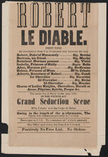 First time, "Robert le Diable"