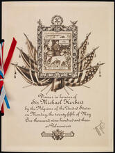 Dinner in honour of Sir Michael Herbert by the Pilgrims of the United States