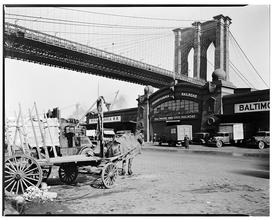 Brooklyn Bridge with Pier 21, Pennsylvania Railroad [Variant]