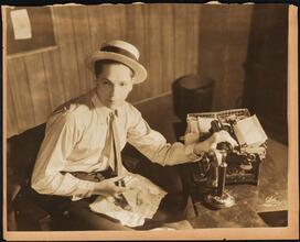 [Roger Pryor as Alvin Roberts in "Blessed Event".]