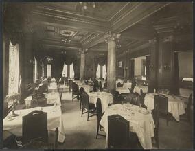 Hotel Woodward, Broadway, Southeast Corner 55th Street, Dining Room.