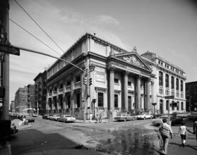 [Grand Street façade of the Bowery Savings Bank, 130 Bowery.]