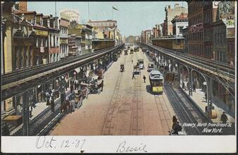 Bowery, North from Grand St.