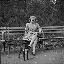 Men Are Such Wolves [Woman on a park bench.]